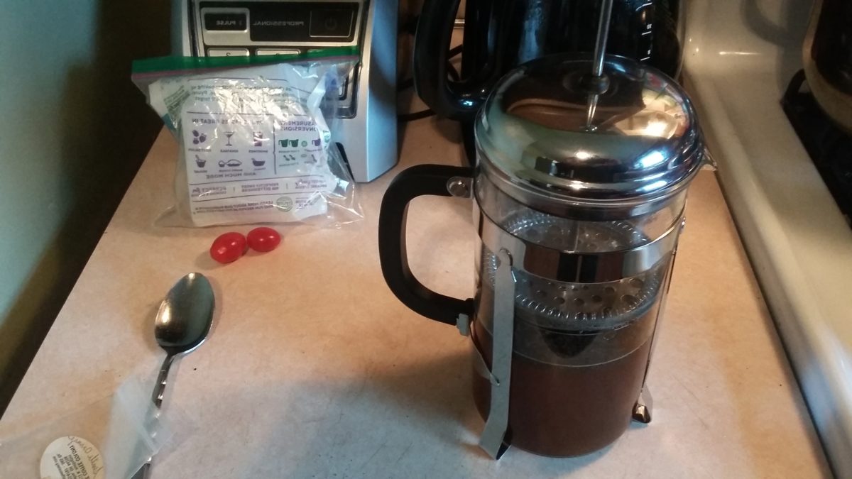 French Coffee Press – Steeped Coffee